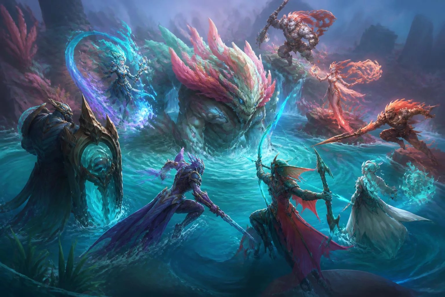 Original League of Legends editorial game illustration